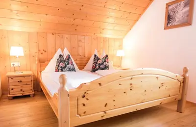 Ein Bett oder Betten in einem Zimmer der Unterkunft Ferienwohnungen Schwalbennest