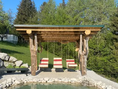 Ein Garten an der Unterkunft Appartementhaus Parzer