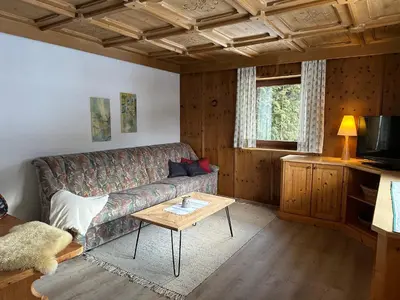 Ein Sitzbereich in der Unterkunft Haus Elisabeth