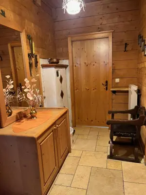 Küche/Küchenzeile in der Unterkunft KlauBär - Hütte