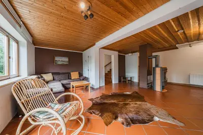 Ein Sitzbereich in der Unterkunft Dachstein Chalet - Mountain view