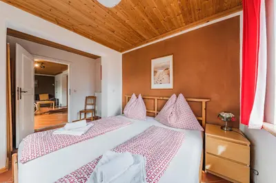 Ein Bett oder Betten in einem Zimmer der Unterkunft Dachstein Chalet - Mountain view
