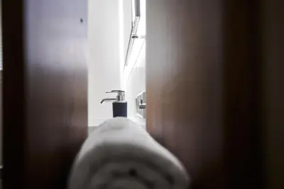 Ein Badezimmer in der Unterkunft Apartment Bergblick
