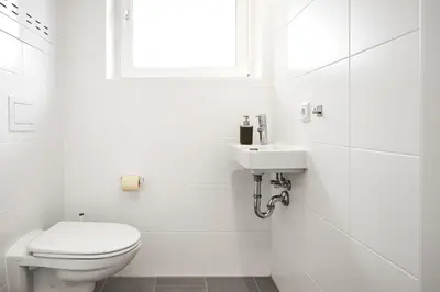 Ein Badezimmer in der Unterkunft Apartment Bergblick