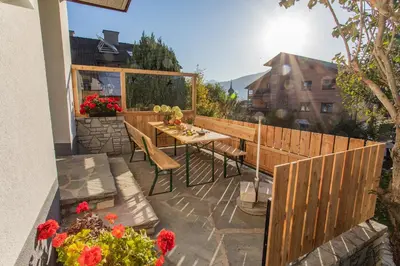 Ein Balkon oder eine Terrasse in der Unterkunft Landhaus Seraphine - by myNests