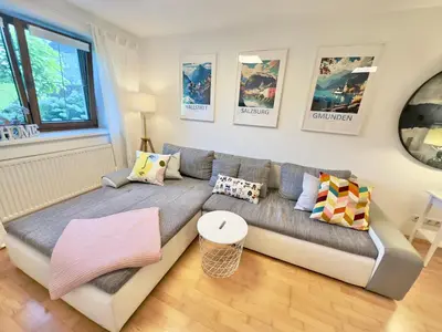 Ein Sitzbereich in der Unterkunft Cozy 2 Bed