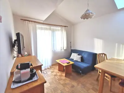 Ein Sitzbereich in der Unterkunft Appartements Wilma