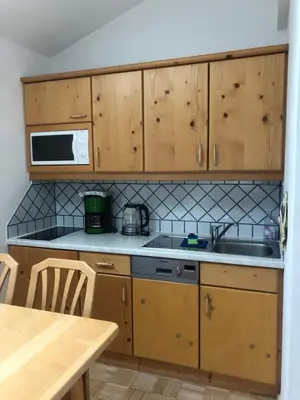 Küche/Küchenzeile in der Unterkunft Appartements Wilma