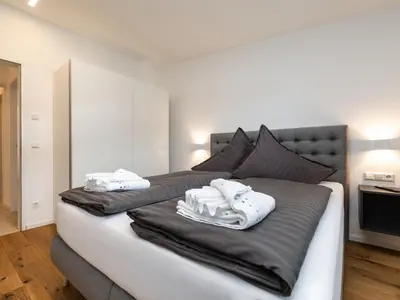 Ein Bett oder Betten in einem Zimmer der Unterkunft Apartment Bergblick Deluxe by Interhome