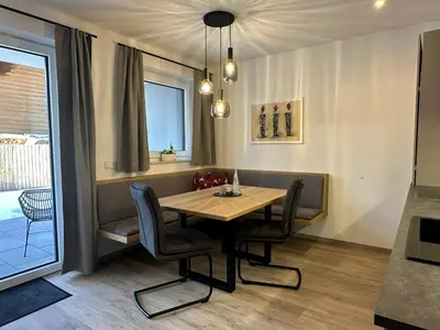 Ein Sitzbereich in der Unterkunft The HIDDEN Apartment