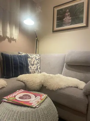 Ein Sitzbereich in der Unterkunft Eva's Appartment