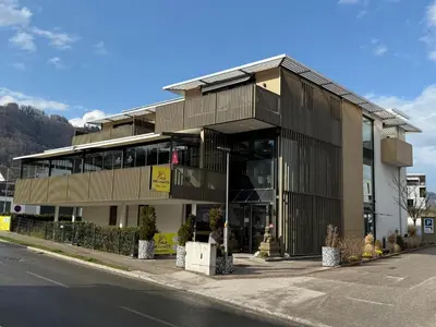 Das Gebäude in dem sich die Ferienwohnung befindet