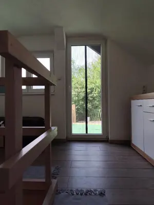 Küche/Küchenzeile in der Unterkunft Eva's Ferienwohnung