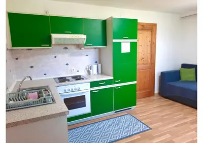 Küche/Küchenzeile in der Unterkunft Apartments Enser , Gampern
