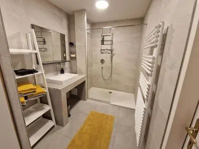Ein Badezimmer in der Unterkunft Ferienwohnung im Schlosshof