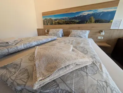 Ein Bett oder Betten in einem Zimmer der Unterkunft Ferienwohnung Jogginghose