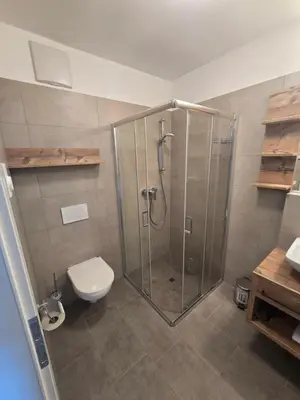 Ein Badezimmer in der Unterkunft Haus Tauernblick