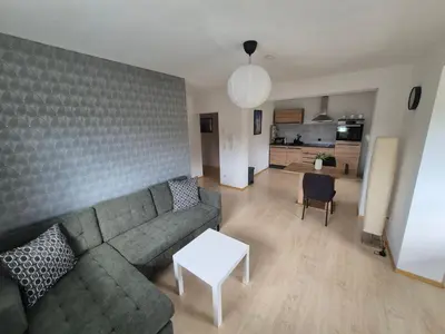 Küche/Küchenzeile in der Unterkunft Apartment West