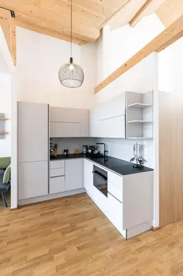 Küche/Küchenzeile in der Unterkunft Dachstein Residenzen