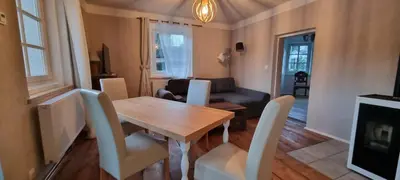 Ein Sitzbereich in der Unterkunft Appartements Brigitte
