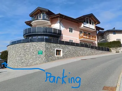 Das Gebäude in dem sich die Ferienwohnung befindet