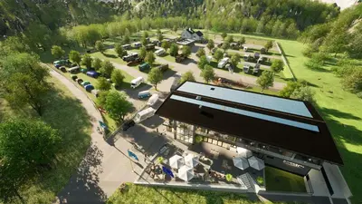 Naturlandschaft in der Nähe des Campingplatzes