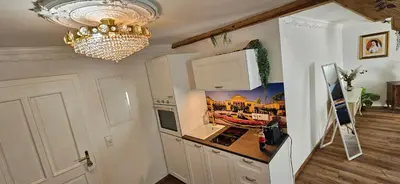 Küche/Küchenzeile in der Unterkunft Sisi's Loft - Imperial Charm