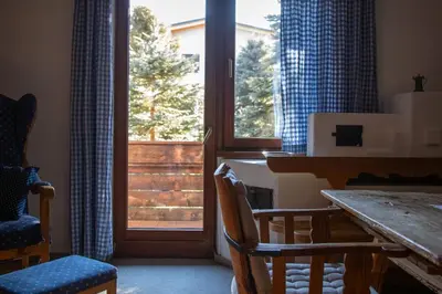 Ein Sitzbereich in der Unterkunft Stylish apartment with balcony