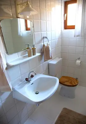 Ein Badezimmer in der Unterkunft Stylish apartment with balcony