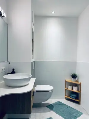 Ein Badezimmer in der Unterkunft Tolle Wohnung mit Seeblick