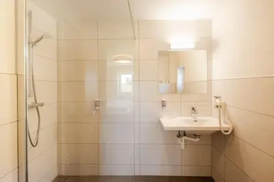 Ein Badezimmer in der Unterkunft Landhaus im Feld