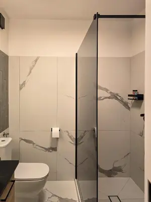 Ein Badezimmer in der Unterkunft Ausseer AusZeit - beim Meranplatz