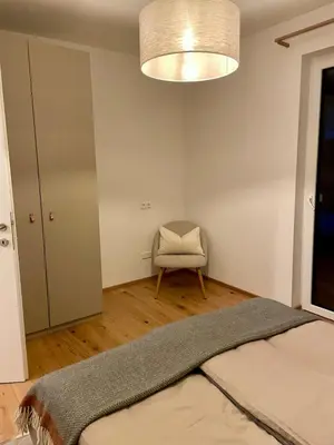 Ein Bett oder Betten in einem Zimmer der Unterkunft Alpine Retreat