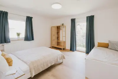 Ein Bett oder Betten in einem Zimmer der Unterkunft Appartement Christls Taurachblick