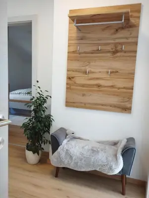 Ein Sitzbereich in der Unterkunft Ferienhaus Romy