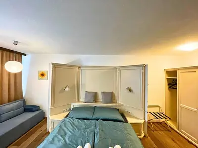 Ein Bett oder Betten in einem Zimmer der Unterkunft Ridge & Hide Bad Goisern