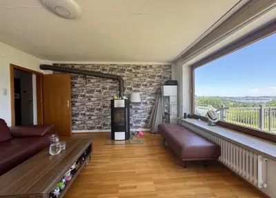 Ein Balkon oder eine Terrasse in der Unterkunft Ferienhaus Moser mit Pool