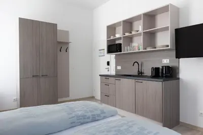 Küche/Küchenzeile in der Unterkunft Haus Viasana