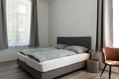 Ein Bett oder Betten in einem Zimmer der Unterkunft Haus Viasana