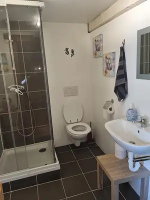 Ein Badezimmer in der Unterkunft Ferienchalet Murau Blick