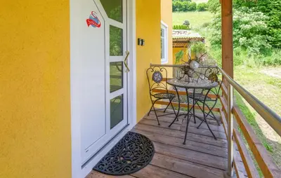 Ein Balkon oder eine Terrasse in der Unterkunft Ferienwohnung Schöder