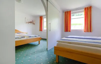Ein Bett oder Betten in einem Zimmer der Unterkunft Gemütliche Ferienwohnung