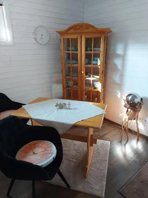 Ein Sitzbereich in der Unterkunft Tiny House im Kremstal