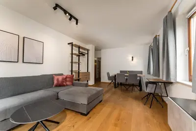 Ein Sitzbereich in der Unterkunft Appartement Alpenblick by Schladming-Appartements