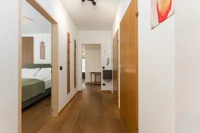 Ein Bett oder Betten in einem Zimmer der Unterkunft Appartement Alpenblick by Schladming-Appartements