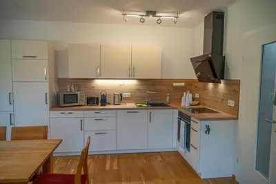 Küche/Küchenzeile in der Unterkunft Triebenstein Hideaway