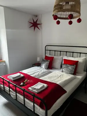 Ein Bett oder Betten in einem Zimmer der Unterkunft Apartment MICHAELA
