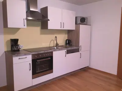 Küche/Küchenzeile in der Unterkunft Appartement Heidi