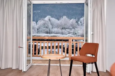 Ein Balkon oder eine Terrasse in der Unterkunft Katschbergstubn