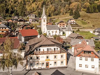 Ein allgemeiner Blick auf Sankt Michael im Lungau oder ein Stadtblick von der Ferienwohnung aus